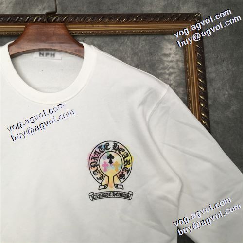 ファッション 人気 2021秋冬 クロムハーツ CHROME HEARTS クロムハーツコピー ブランド プルオーバーパーカー 2色可選 オシャレロゴパーカー 厚手の生地
