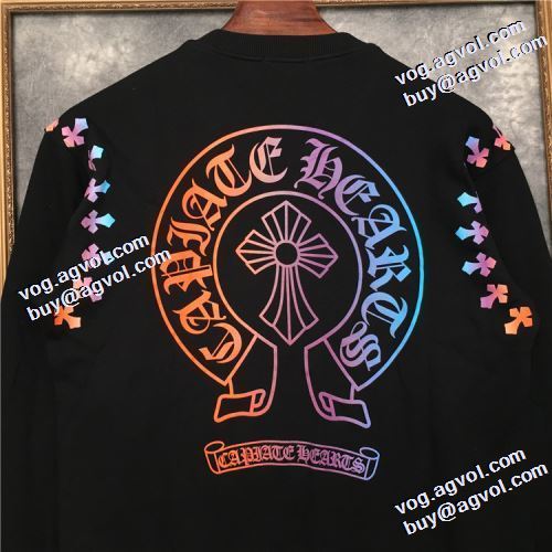 クロムハーツスーパーコピー 激安 大好評 2021秋冬 クロムハーツ CHROME HEARTS 2色可選 秋の定番 プルオーバーパーカー ロゴパーカー