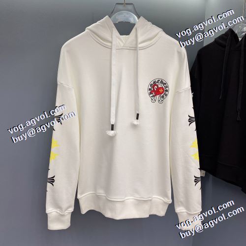 高級感ある 2021秋冬 クロムハーツ CHROME HEARTS パーカー 2色可選 プリントパーカ 程よい厚み クロムハーツコピーブランド