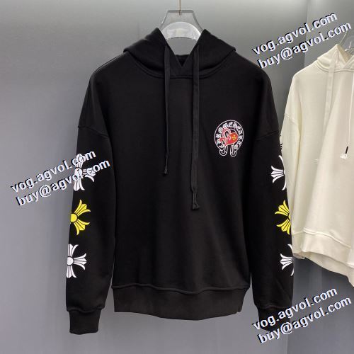 高級感ある 2021秋冬 クロムハーツ CHROME HEARTS パーカー 2色可選 プリントパーカ 程よい厚み クロムハーツコピーブランド