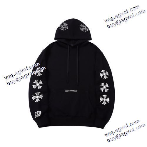 スタイルアップ効果 2021秋冬 パーカー クロムハーツ CHROME HEARTS クロムハーツブランドコピー ロゴパーカー 秋の定番