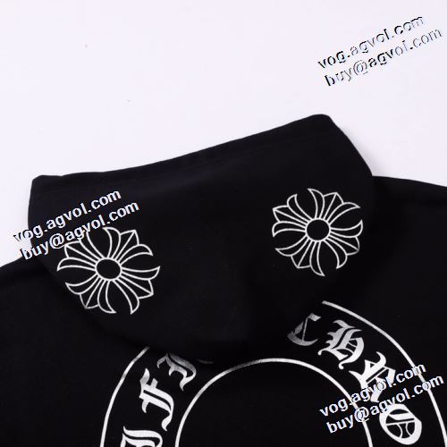 スタイルアップ効果 2021秋冬 パーカー クロムハーツ CHROME HEARTS クロムハーツブランドコピー ロゴパーカー 秋の定番