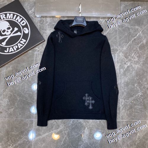 超人気美品◆ 2021秋冬 クロムハーツ CHROME HEARTS パーカー クロムハーツスーパーコピー 激安 プリントパーカ 定番無地パーカー