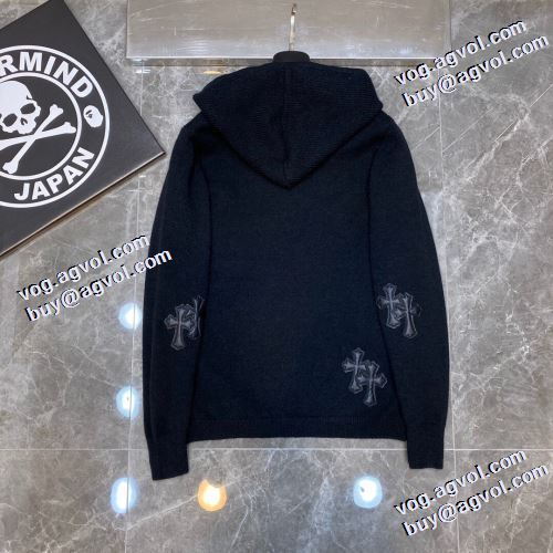 超人気美品◆ 2021秋冬 クロムハーツ CHROME HEARTS パーカー クロムハーツスーパーコピー 激安 プリントパーカ 定番無地パーカー