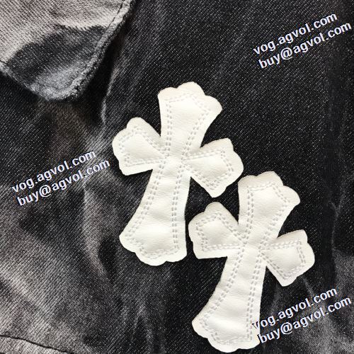 2021秋冬 上品に着こなせ クロムハーツ CHROME HEARTS デニムジャケット クロムハーツ偽物ブランド 満足できるコート 人目を惹くデザイン