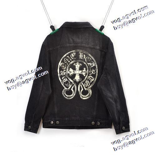 シックスタイルに活躍 2021秋冬 クロムハーツ CHROME HEARTS デニムジャケット 大花プリント 人目を惹くデザイン クロムハーツコピー ブランド