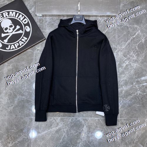 高級感漂わせる 2021秋冬 クロムハーツ CHROME HEARTS パーカー コート 2色可選 クロムハーツスーパーコピー こだわりのコート 秋のお出かけに最適
