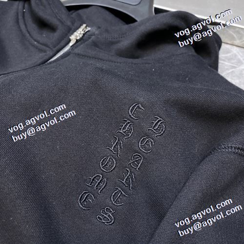 高級感漂わせる 2021秋冬 クロムハーツ CHROME HEARTS パーカー コート 2色可選 クロムハーツスーパーコピー こだわりのコート 秋のお出かけに最適