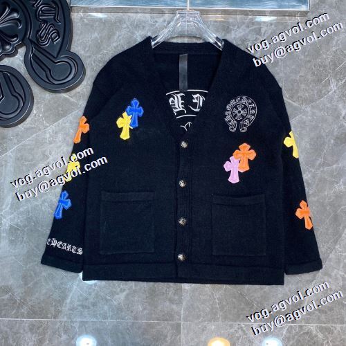 クロムハーツブランド コピー 2021秋冬 耐久性に優れ クロムハーツ CHROME HEARTS セーター 2色可選 春先まで使える 堪能できるコート