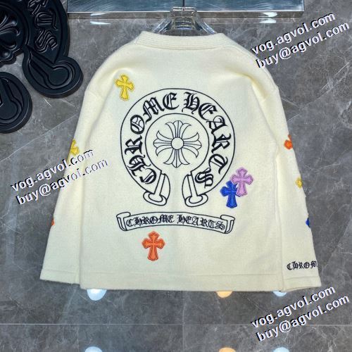 クロムハーツブランド コピー 2021秋冬 耐久性に優れ クロムハーツ CHROME HEARTS セーター 2色可選 春先まで使える 堪能できるコート
