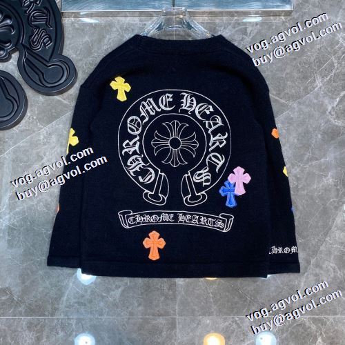 クロムハーツブランド コピー 2021秋冬 耐久性に優れ クロムハーツ CHROME HEARTS セーター 2色可選 春先まで使える 堪能できるコート