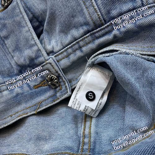 2021秋冬 クロムハーツ CHROME HEARTS 人気 ランキング デニムジャケット ダメージジャケット 艶やかなコート クロムハーツスーパーコピー 激安