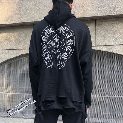 2021秋冬 クロムハーツ CHROME HEARTS クロムハーツブランド コピー 完売必至の人気モデルをご紹介 パーカー ダメージジャケット こだわりのコート