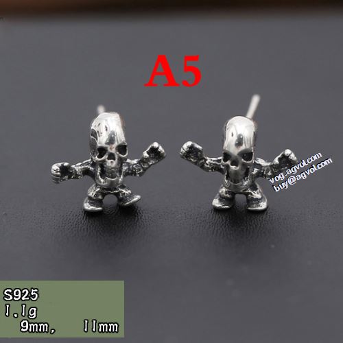 6色可選 クロムハーツブランドスーパーコピー スカル スタッドピアス 売れ筋 上品に着こなせ 繊細な細工 2021 クロムハーツ CHROME HEARTS