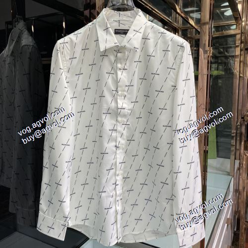 バレンシアガブランド 偽物 通販 2021春夏 バレンシアガ BALENCIAGA 長袖シャツ 2色可選 争奪戦必至