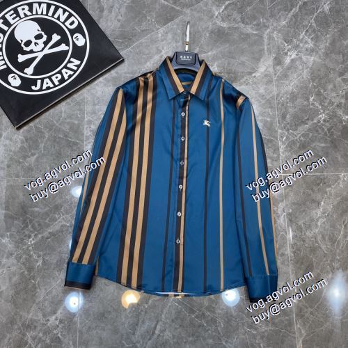 2021春夏 長袖シャツ 2色可選  シックスタイルに活躍 バーバリー BURBERRY バーバリーブランド コピー