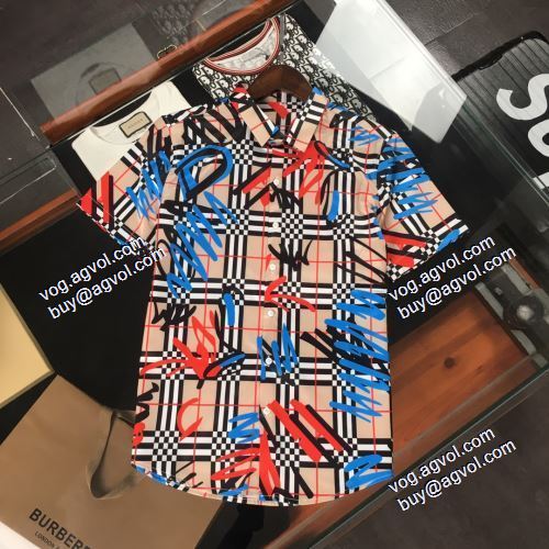 2021春夏 日本未入荷モデル バーバリー BURBERRY 半袖シャツ 2色可選 バーバリーコピーブランド
