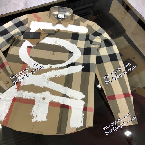 もっとも高い人気を誇る 2021春夏 長袖シャツ バーバリー BURBERRY バーバリースーパーコピー