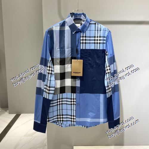 チノパン 狙える優秀アイテム 2021春夏 バーバリー BURBERRY 長袖シャツ 3色可選 バーバリーブランドスーパーコピー