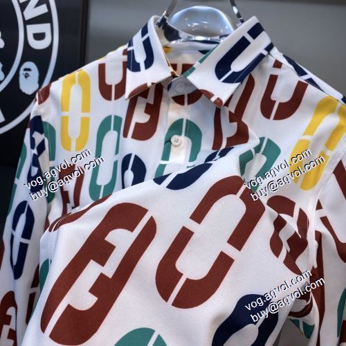 強い魅力を感じる一枚 長袖シャツ 2021春夏 フェンディ FENDI フェンディコピー
