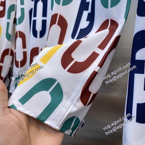 強い魅力を感じる一枚 長袖シャツ 2021春夏 フェンディ FENDI フェンディコピー
