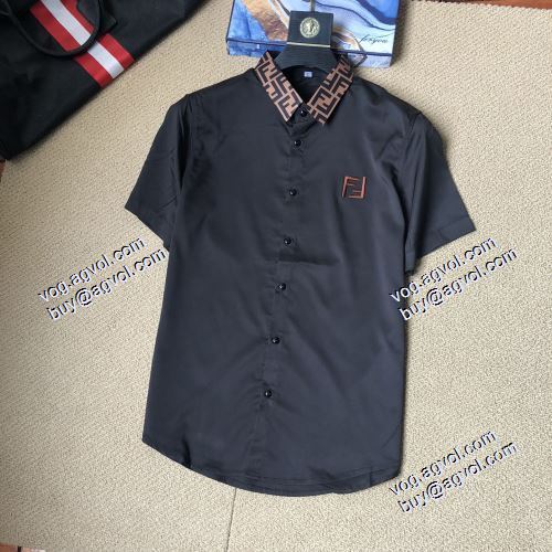 人気ブランド 2色可選 フェンディコピーブランド 2021春夏 フェンディ FENDI 半袖シャツ 今からの季節にピッタリ！