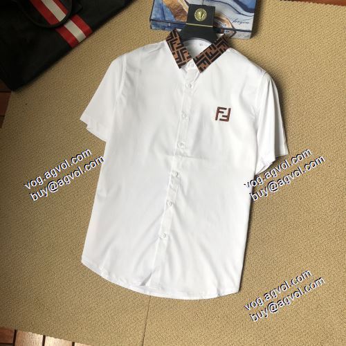 人気ブランド 2色可選 フェンディコピーブランド 2021春夏 フェンディ FENDI 半袖シャツ 今からの季節にピッタリ！