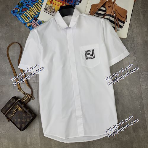 2021春夏 海外セレブ愛用 フェンディ FENDI 半袖シャツ フェンディブランド 偽物 通販