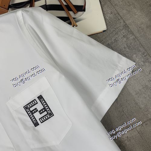 2021春夏 海外セレブ愛用 フェンディ FENDI 半袖シャツ フェンディブランド 偽物 通販