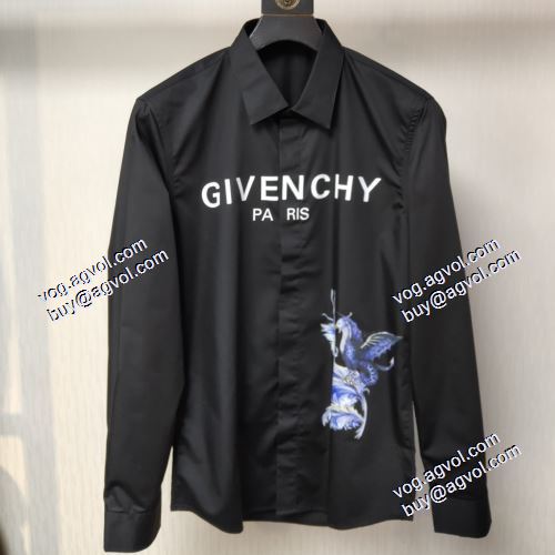 上質 大人気！2021春夏 ジバンシー GIVENCHY 長袖シャツ 2色可選 GIVENCHY偽物ブランド 雑誌掲載アイテム