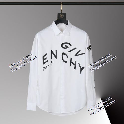 首胸ロゴ 2021春夏 ジバンシー GIVENCHY 長袖シャツ 2色可選 GIVENCHYコピー 人気 ランキング