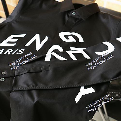 首胸ロゴ 2021春夏 ジバンシー GIVENCHY 長袖シャツ 2色可選 GIVENCHYコピー 人気 ランキング