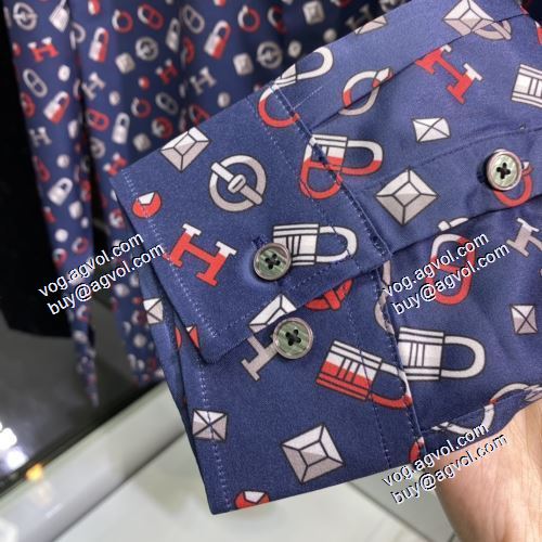 2021 エルメス HERMES 注目のアイテム 長袖シャツ HERMES偽物ブランド ファション性の高い