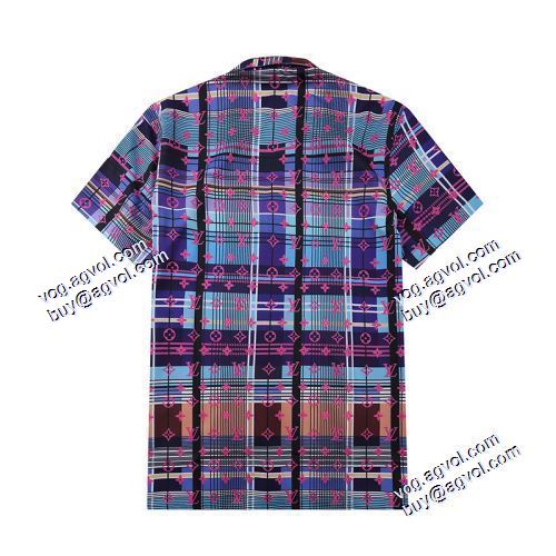 【人気ブログ掲載】 ルイ ヴィトン LOUIS VUITTON 2021春夏 半袖シャツ LOUIS VUITTON偽物ブランド