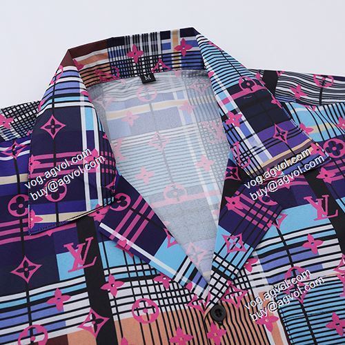 【人気ブログ掲載】 ルイ ヴィトン LOUIS VUITTON 2021春夏 半袖シャツ LOUIS VUITTON偽物ブランド