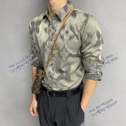 上質 2021春夏 長袖シャツ 2色可選 ルイ ヴィトン LOUIS VUITTON ルイ ヴィトンコピー ブランド
