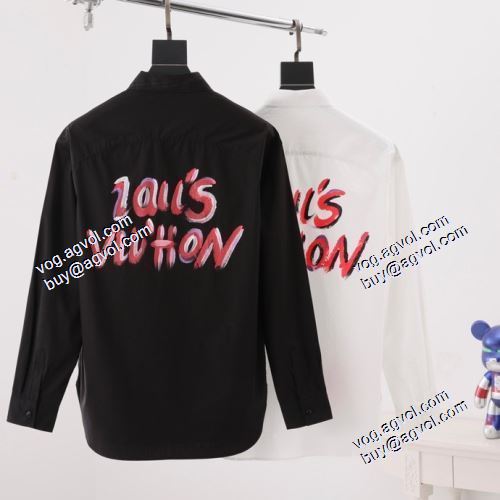 雑誌掲載アイテム 2色可選 ルイ ヴィトンスーパーコピー 2021春夏 ルイ ヴィトン LOUIS VUITTON 長袖シャツ