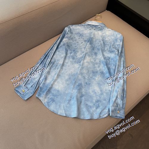 最安値！2021春夏 ルイ ヴィトン LOUIS VUITTON 長袖シャツ 2色可選 LOUIS VUITTONスーパーコピー