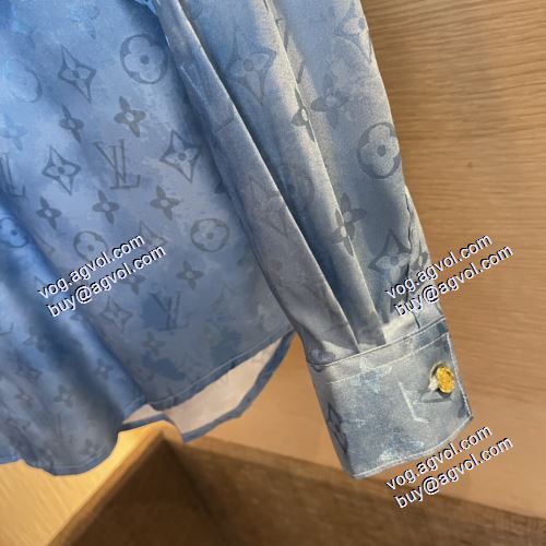 最安値！2021春夏 ルイ ヴィトン LOUIS VUITTON 長袖シャツ 2色可選 LOUIS VUITTONスーパーコピー
