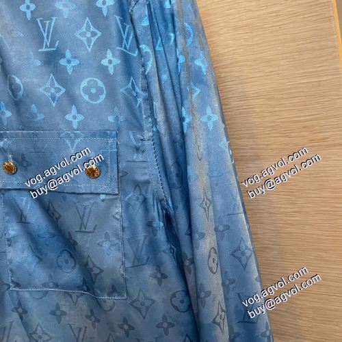 最安値！2021春夏 ルイ ヴィトン LOUIS VUITTON 長袖シャツ 2色可選 LOUIS VUITTONスーパーコピー
