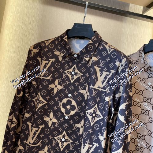 追跡付/関税無 ルイ ヴィトン LOUIS VUITTON 長袖シャツ LOUIS VUITTONブランド 偽物 通販 2021春夏 上品な輝きを放つ形