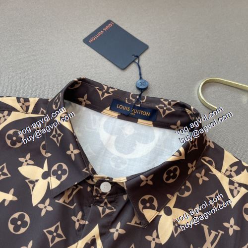 追跡付/関税無 ルイ ヴィトン LOUIS VUITTON 長袖シャツ LOUIS VUITTONブランド 偽物 通販 2021春夏 上品な輝きを放つ形