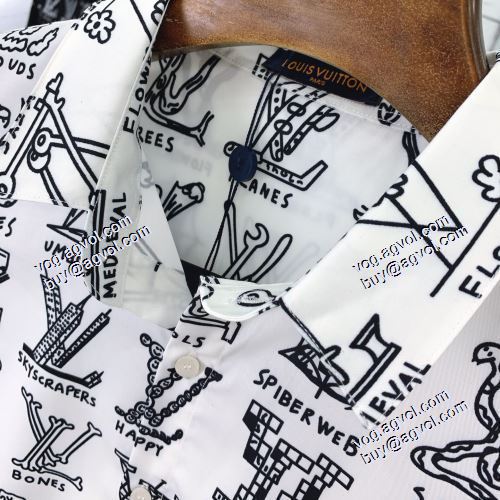 高級感ある 2021春夏 ルイ ヴィトン LOUIS VUITTON 長袖シャツ 2色可選 LOUIS VUITTONスーパーコピー 激安
