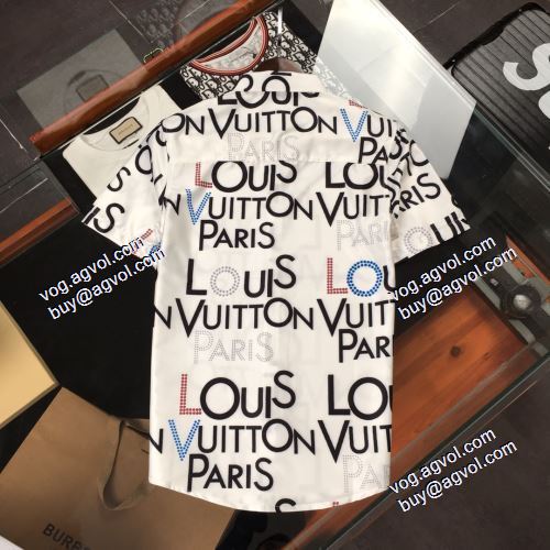 2021春夏 お洒落に魅せる ルイ ヴィトン LOUIS VUITTON 半袖シャツ 2色可選 ルイ ヴィトンコピー ブランド コスパ最高のプライス