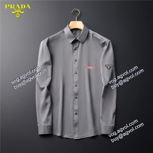 プラダ PRADA 最安値に挑戦 長袖シャツ 2021春夏 6色可選 PRADAスーパーコピー 落ち着いた感覚