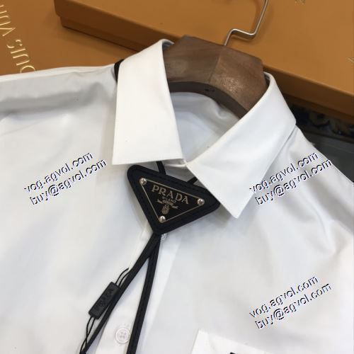 完売品！2021春夏 プラダ PRADA 長袖シャツ プラダコピー ファッション 人気 エジプシャンコットンポプリン シャツ