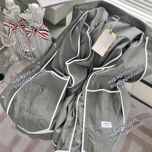 2021春夏 希少価値大！ トムブラウン THOM BROWNE 長袖シャツ THOM BROWNEコピー ウールのシャツ