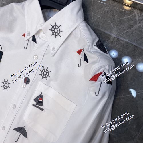 2021春夏 トムブラウン THOM BROWNE 高級感ある 長袖シャツ 2色可選 THOM BROWNEコピーブランド 早くも完売している 流行に関係なく長年愛用できる