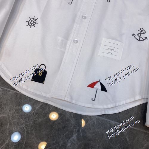 2021春夏 トムブラウン THOM BROWNE 高級感ある 長袖シャツ 2色可選 THOM BROWNEコピーブランド 早くも完売している 流行に関係なく長年愛用できる
