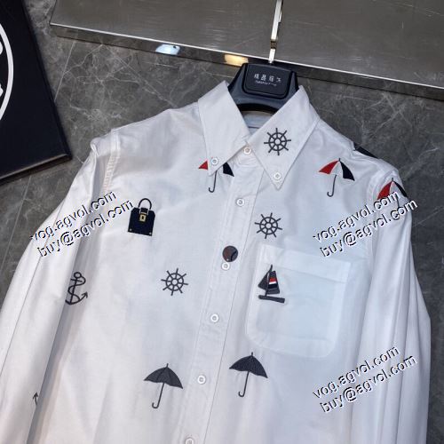 2021春夏 トムブラウン THOM BROWNE 高級感ある 長袖シャツ 2色可選 THOM BROWNEコピーブランド 早くも完売している 流行に関係なく長年愛用できる
